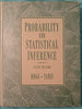 Probability and Statistical Inference [Hardcover] Robert V Hogg and Elliot A Tanis