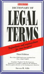 Dictionary of Legal terms used book depot