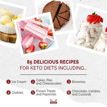 Keto Sweets Cookbook: 80 Quick & Sweet Recipes for Keto-Diet Baking, Keto Cookies, Keto Ice Cream - Satisfy Your Sweet Tooth with Low-Carb Desserts, Keto Brownies, Keto Cheesecake Pies & More used book depot