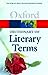 The Concise Dictionary of Literary Terms Oxford Paperback Reference Baldick, Chris