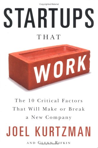 Startups That Work: Surprising Research on What Makes or Breaks a New Company used book depot