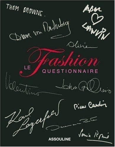 Fashion Questionnaire used book depot