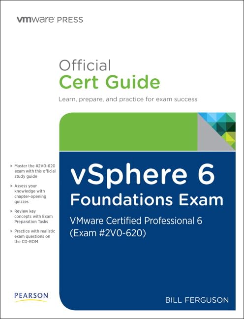 vSphere 6 Foundations Exam Official Cert Guide (Exam #2V0-620): VMware Certified Professional 6 (VMware Press) used book depot