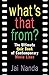 Whats That From?: The Ultimate Quiz Book of Contemporary Movie Lines Nanda, Jai