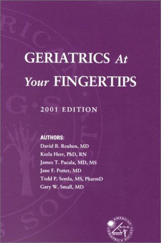 GERIATRICS AT YOUR FINGERTIPS used book depot