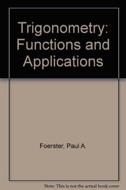Trigonometry: Functions and Applications used book depot