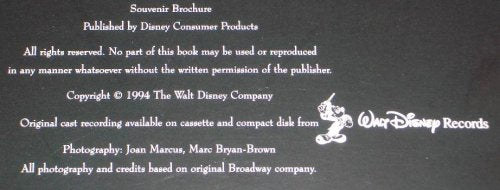 Disney's Beauty and the Beast Souvenir Brochure