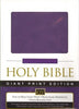 Holy Bible Giant Print KJV Grape Leathersoft King James Version [Imitation Leather]