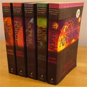 Left Behind Series, volumes 1-5: Left Behind, Tribulation Force, Nicolae, Soul Harvest, Apollyon used book depot
