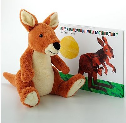 Eric Carle Does a Kangaroo Have a Mother Too? Book & Plush Toy 11" (Bundle) (Kohl's Cares) used book depot
