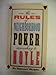 The Rules of Neighborhood Poker According to Hoyle [Paperback] Wolpin, Stewart