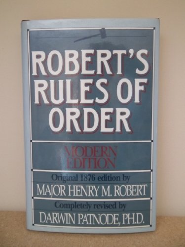 Roberts Rules of Order Patnode, Darwin and Robert, Henry M