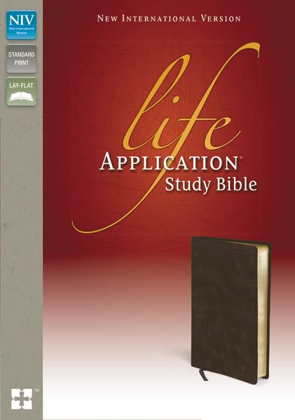 NIV, Life Application Study Bible, Second Edition, Bonded Leather, Brown used book depot