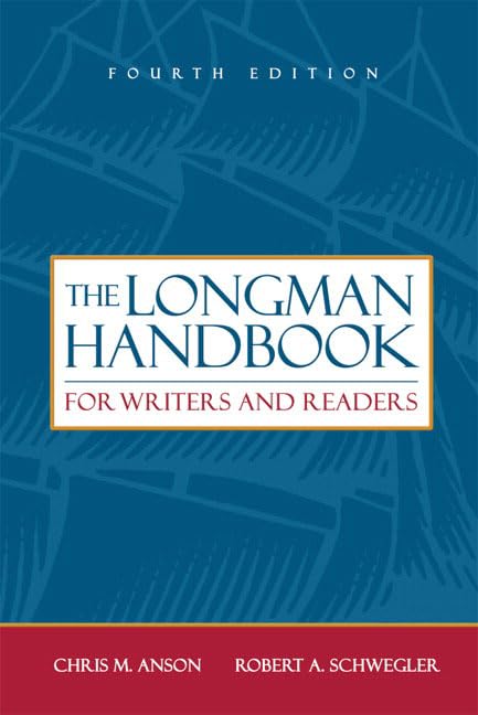 The Longman Handbook For Writers And Readers used book depot