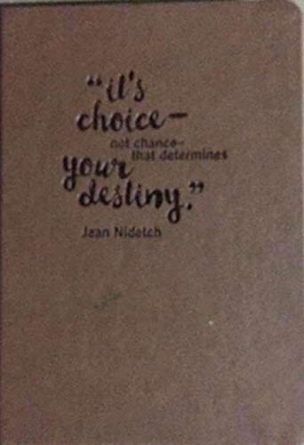 Its Choice  Not Chance That Determines Your Destiny Weight Watchers [Bonded Leather] Jean Nidetch