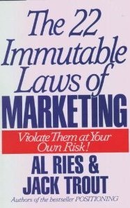 The 22 Immutable Laws of Marketing: Violate Them at Your Own Risk used book depot