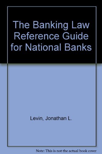 The Banking Law Reference Guide for National Banks used book depot
