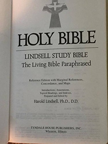 Holy Bible - Lindsell Study Bible - The Living Bible Paraphrased - Reference Edition - Trinity Broadcasting Network The Year of the Bible used book depot