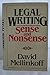 Legal writing: Sense and nonsense Mellinkoff, David