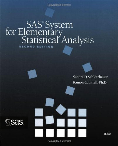 Sas System for Elementary Statistical Analysis used book depot