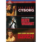 Jean Claude Van Damme Triple Feature (Cyborg / Death Warrant / Double Impact) used book depot