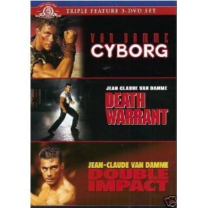 Jean Claude Van Damme Triple Feature (Cyborg / Death Warrant / Double Impact) used book depot