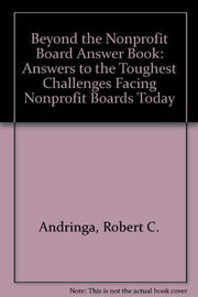 The Nonprofit Board Answer Book II: Beyond the Basics used book depot