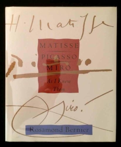 Matisse, Picasso, Miro--as I Knew Them used book depot
