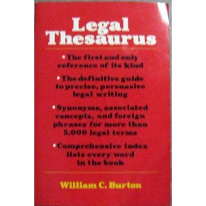 Legal Thesaurus used book depot