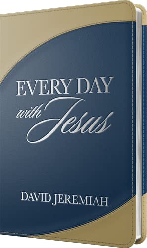 Every Day With Jesus 🙏 2022 Turning Point Leather Devotional 📖 by Dr. David Jeremiah 📘 used book depot