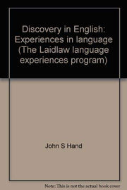 Discovery in English: Experiences in language (The Laidlaw language experiences program)