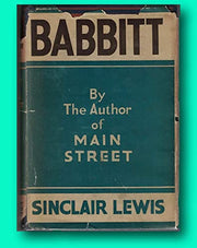 Rare Sinclair Lewis / Babbitt First Edition 1922 used book depot