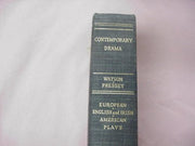 Contemporary Drama European, English and Irish, American Plays Selected by E. Bradlee Watson and Benfield Pressey 1966 Hardcover used book depot
