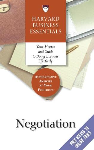 Negotiation Harvard Business Essentials Series [Paperback] Wheeler, Michael