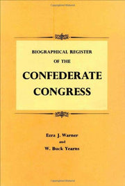 Biographical Register of the Confederate Congress used book depot
