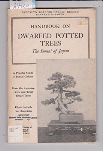 Handbook On Dwarfed Potted Trees: The Bonsai Of Japan used book depot