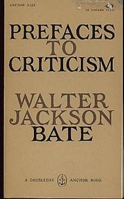 Prefaces to criticism (Doubleday anchor books. A165) used book depot
