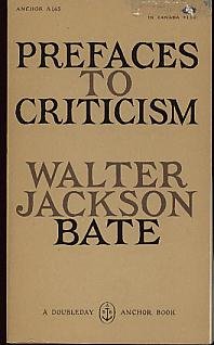 Prefaces to criticism (Doubleday anchor books. A165) used book depot
