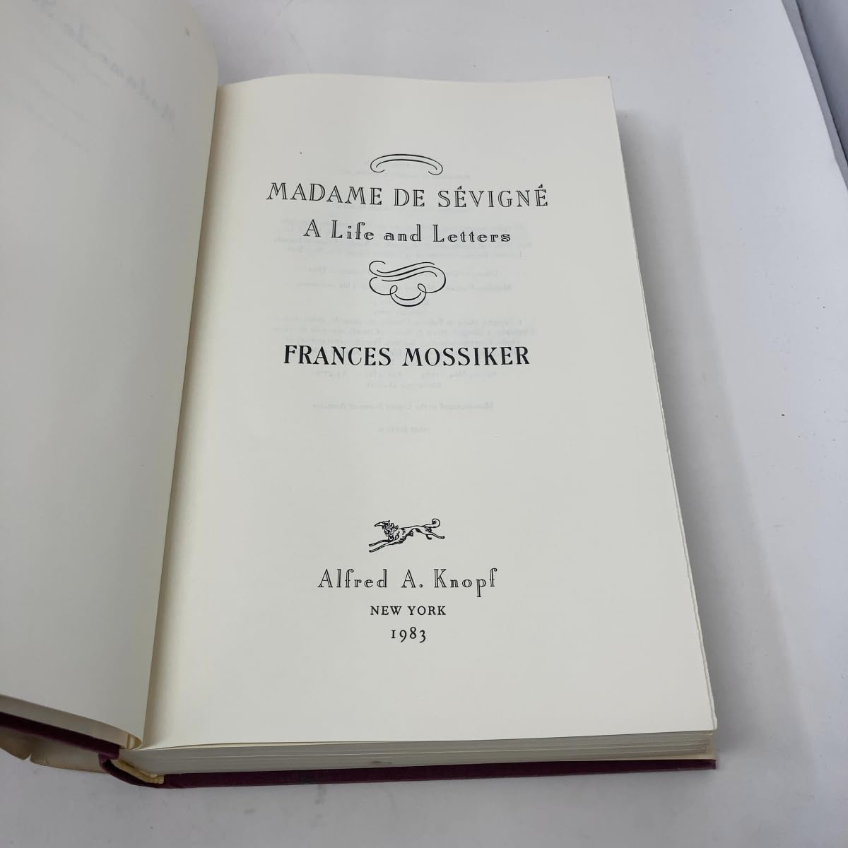 Madame De Sevigne used book depot