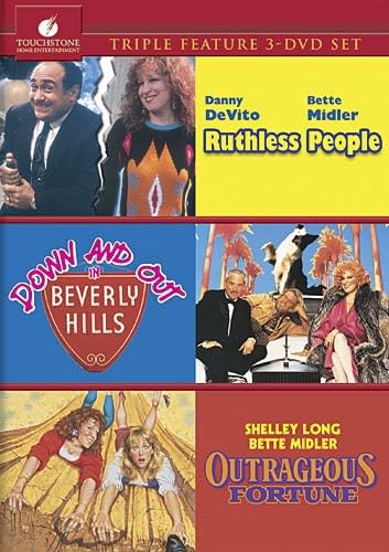 Ruthless People/Down And Out In Beverly Hills/Outrageous Fortune 3-Movie Collection used book depot