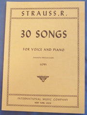 Strauss, 30 Songs for Voice and Piano (Low) used book depot