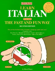 Learn Italian (Italiano) the Fast and Fun Way/With Barron's Italian-English English-Italian Dictionary used book depot
