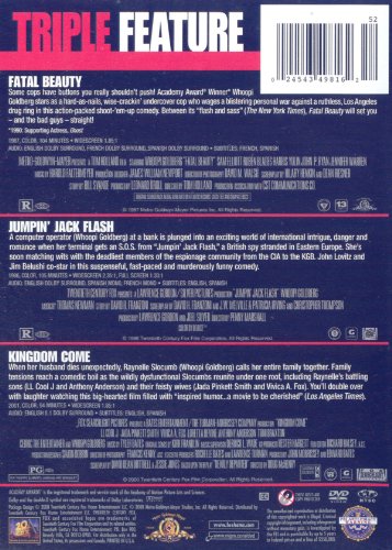 Triple Feature Fatal Beauty / Jumpin' Jack Flash / Kingdom Come (Whoopi Goldberg) used book depot