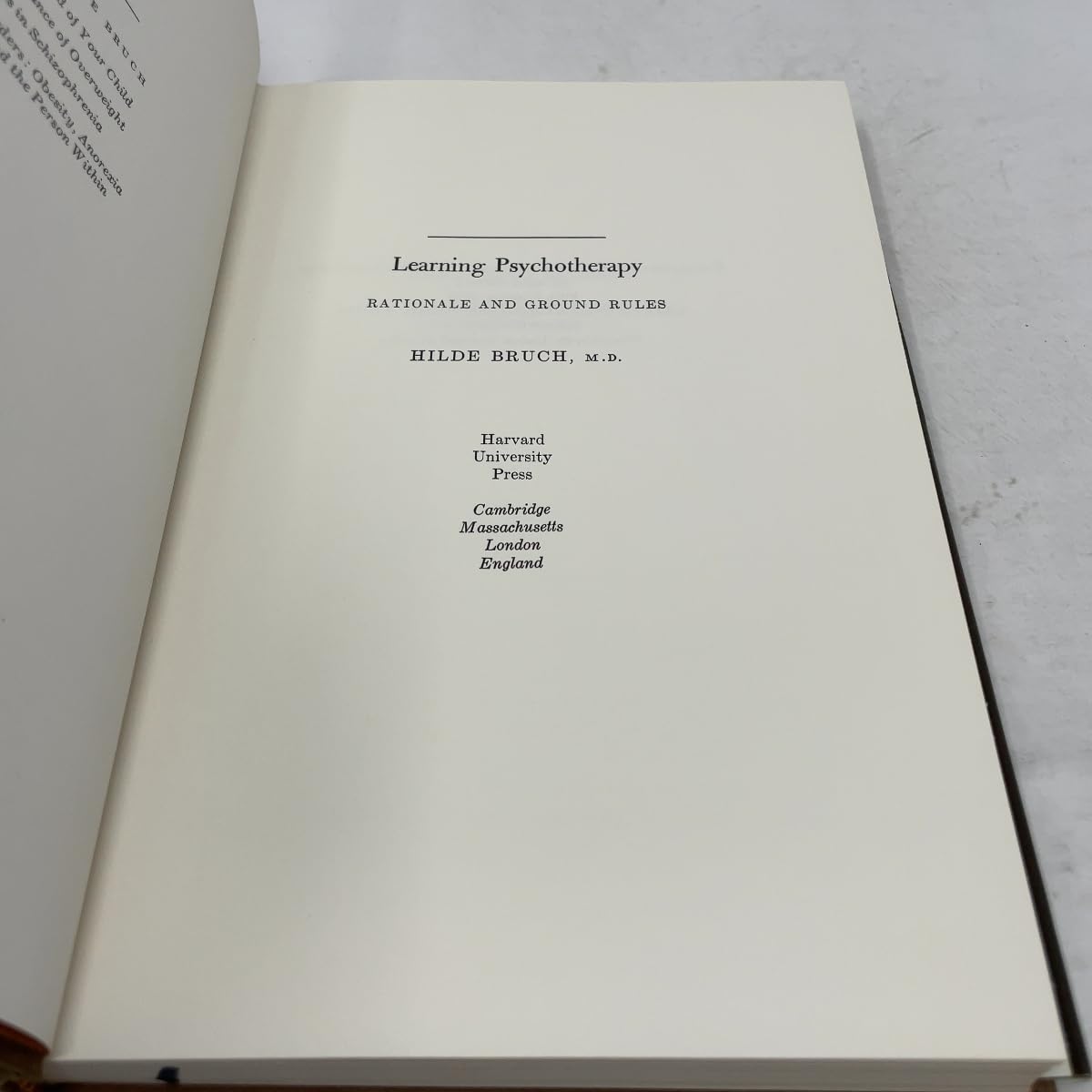 Learning psychotherapy: Rationale and ground rules