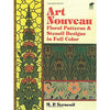 Art Nouveau Floral Patterns and Stencil Designs in Full Color (Dover Pictorial Archive)