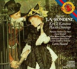 Puccini - La Rondine / Te Kanawa · Doningo · Nicolesco · Nucci · Rendall · L. Watson · G. Knight · LSO · Maazel used book depot