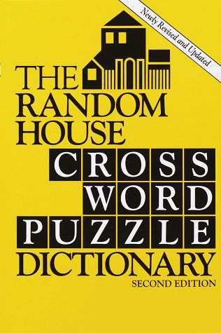Random House Crossword Puzzle Dictionary, 2 Ed Elliott, Stephen
