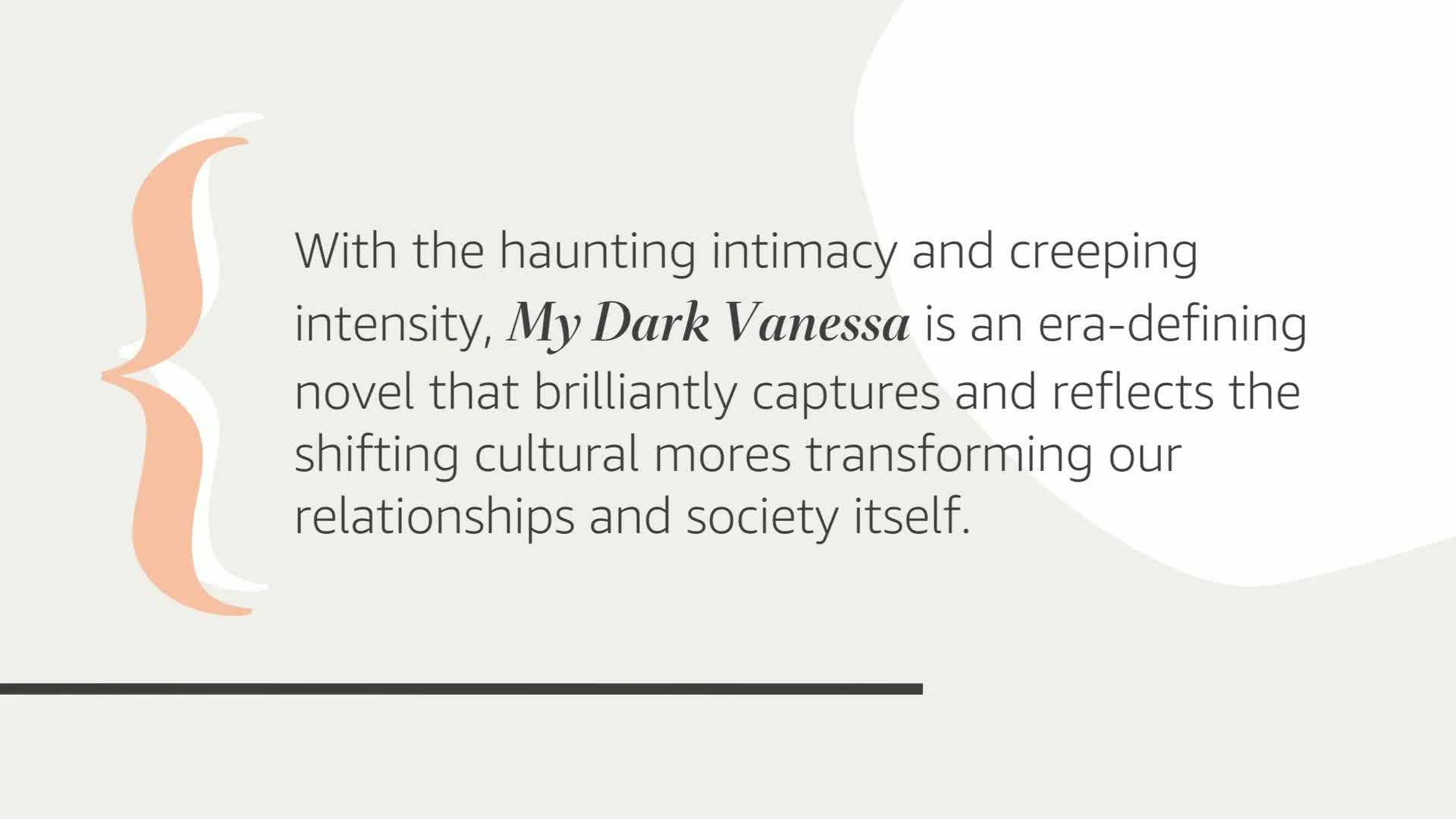 My Dark Vanessa: A Novel used book depot