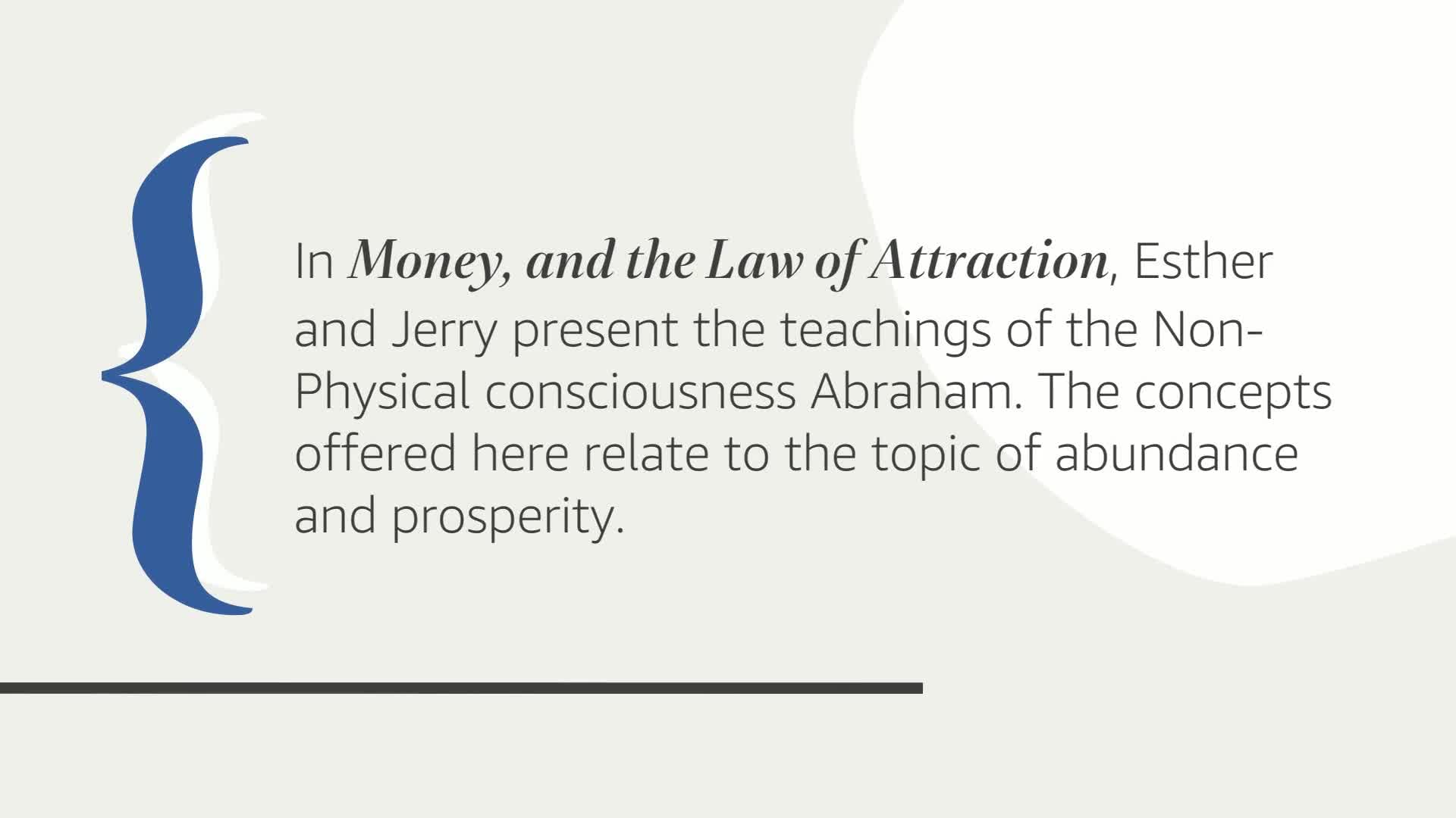 Money, and the Law of Attraction: Learning to Attract Wealth, Health, and Happiness used book depot