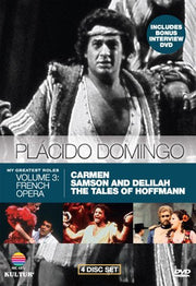 Placido Domingo: My Greatest Roles, Vol. 3 - French Opera (Carmen / Samson and Delilah / The Tales of Hoffmann) used book depot